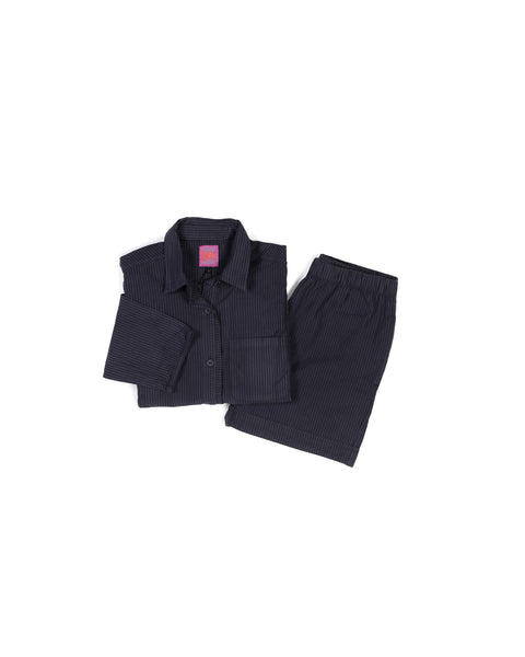 Sami + Hawthorn Set - Midnight - Pencil Stripe – LWN
