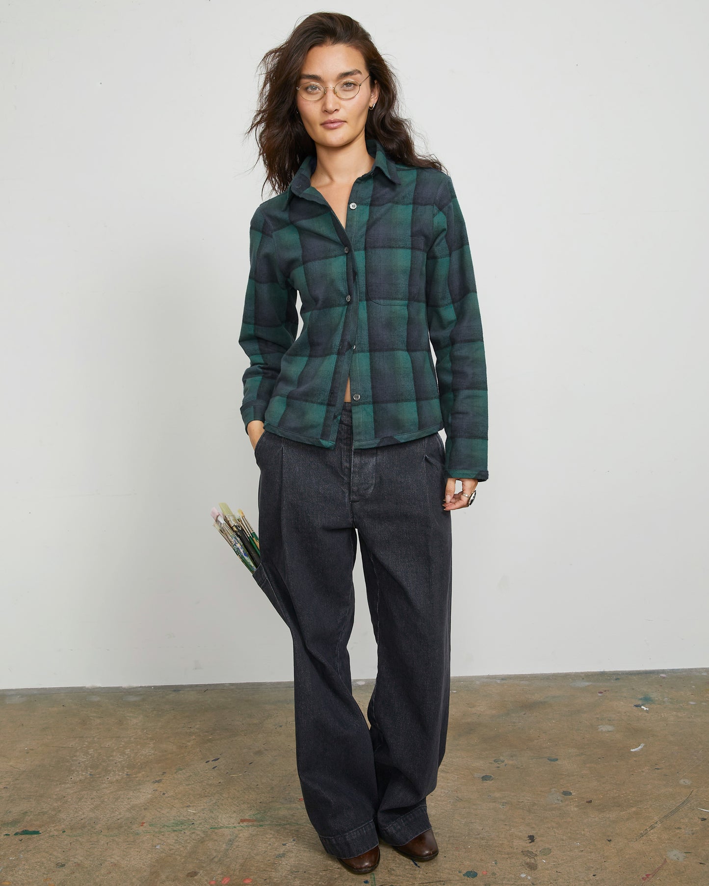 Sami Shirt - Kelp - Corner Check