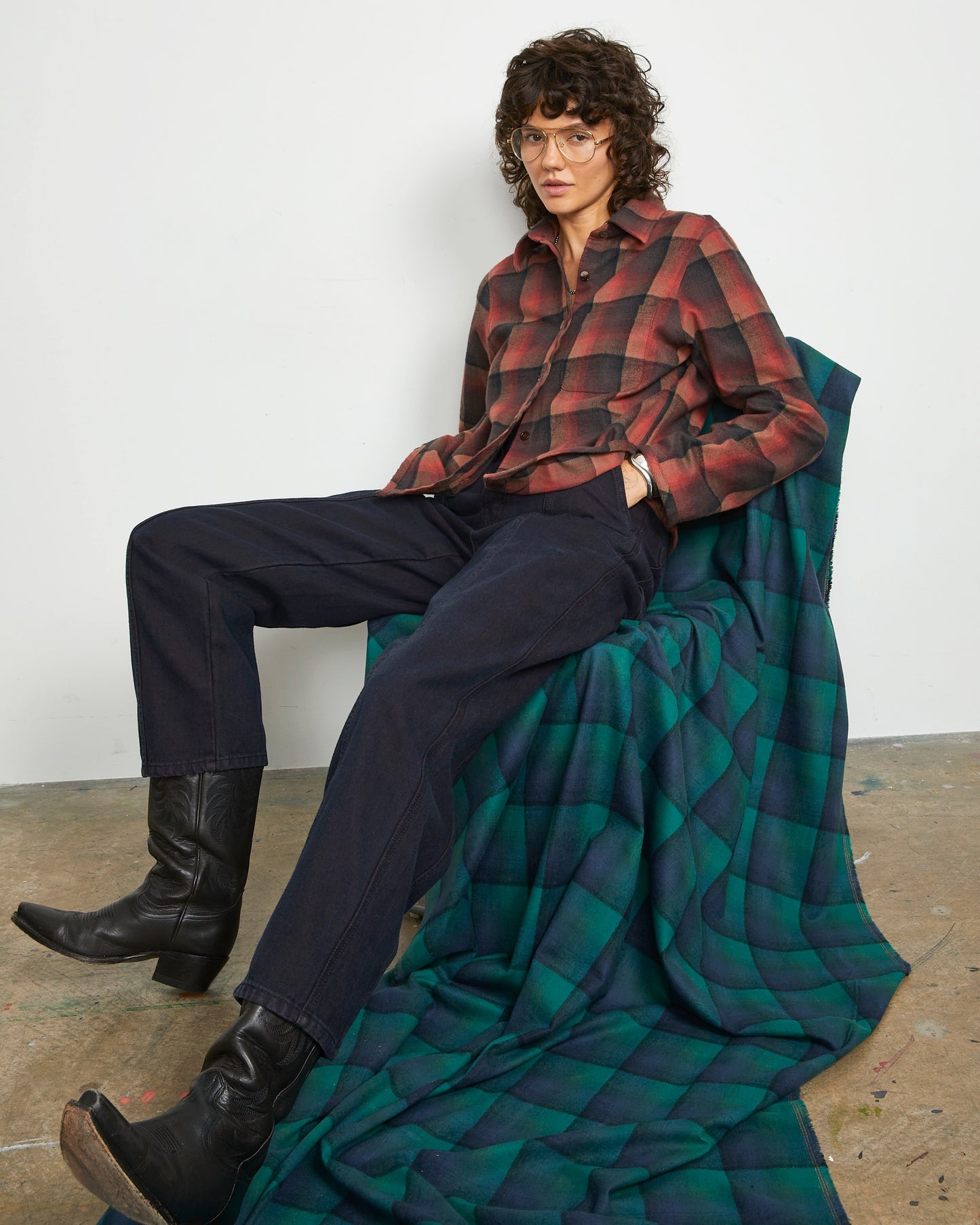 Paz Pant - Mulberry - Indigo Denim