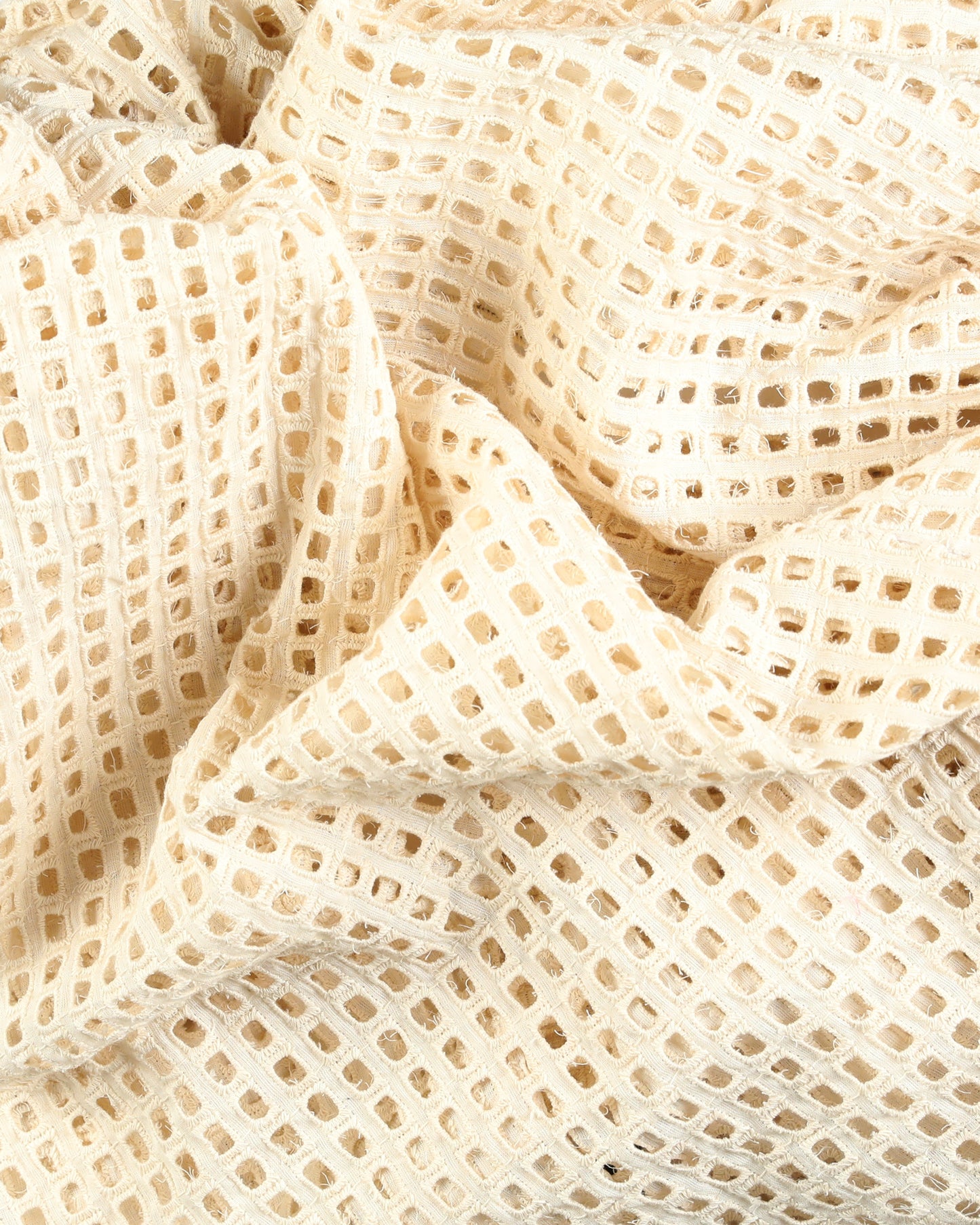 Sello Caftan - Ecru - Broidery Grid Cotton