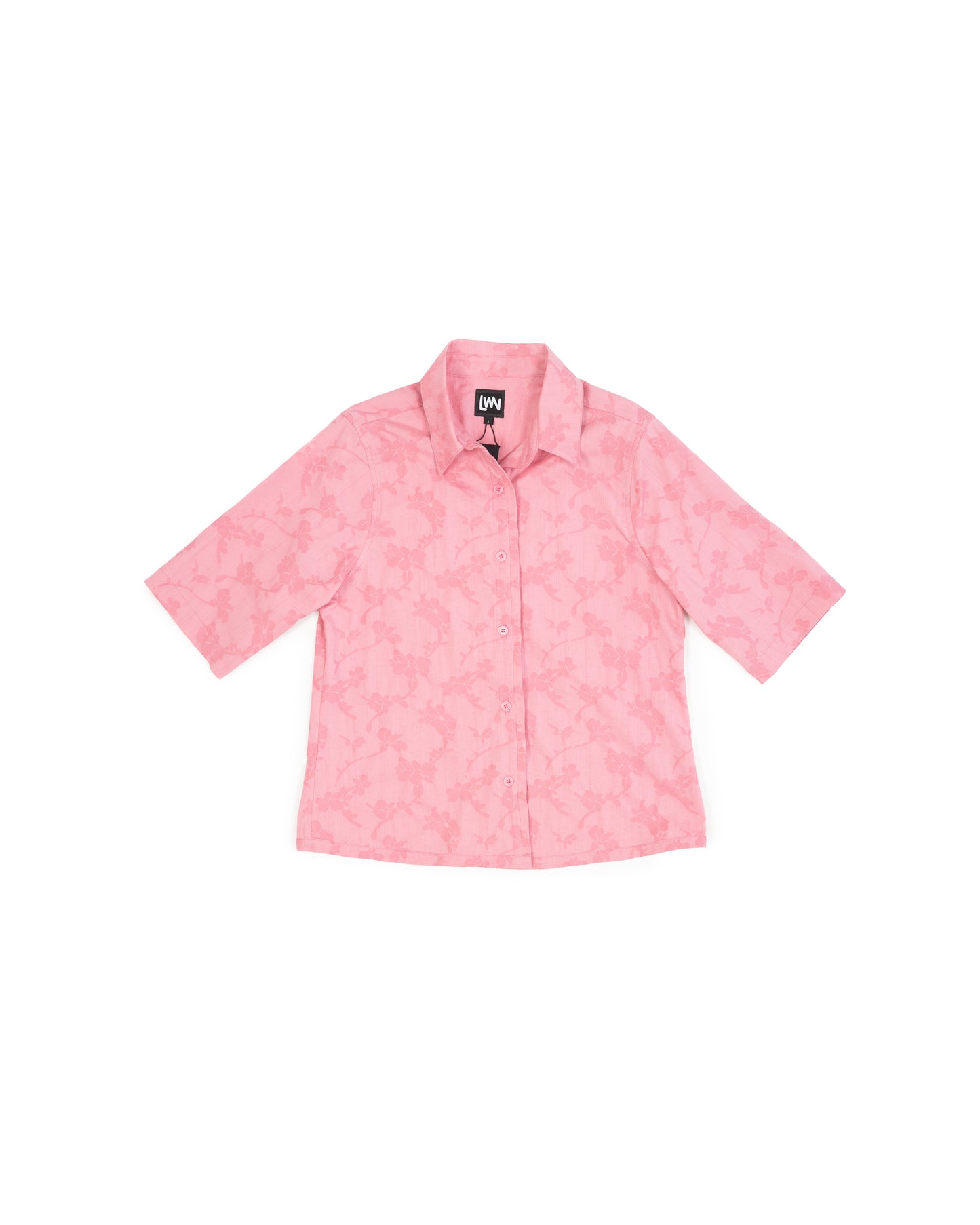 Sisal Shirt - Peony - Floral Jacquard