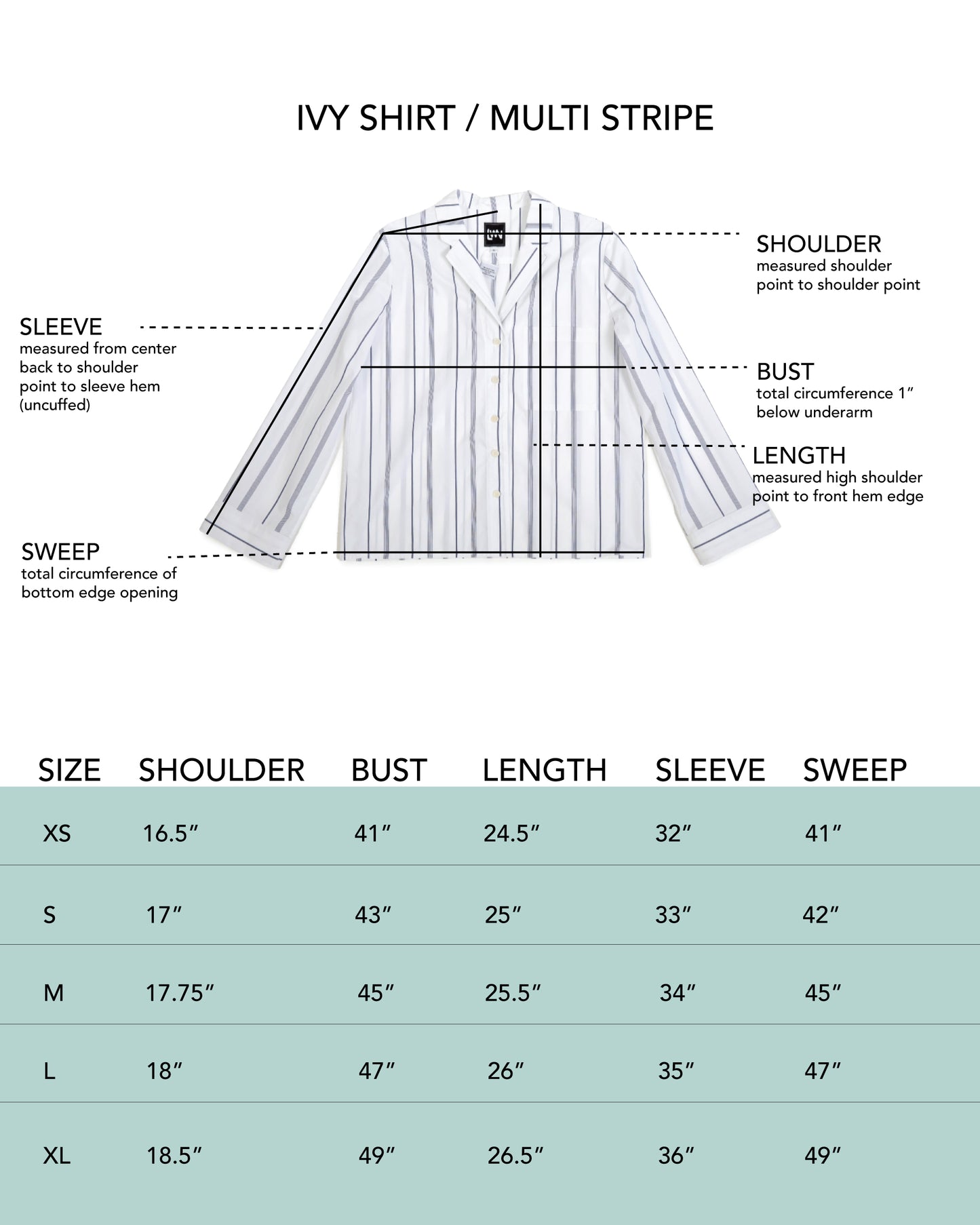 Ivy Shirt  - Multi-Stripe - Yarn Dyed Poplin