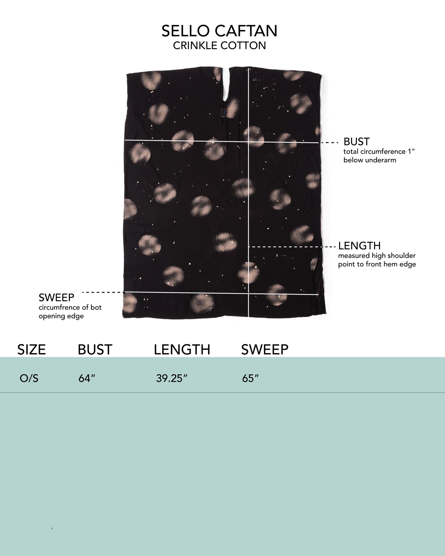 Sello Caftan - Fog Spray Dot - Crinkle Cotton