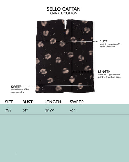Sello Caftan - Fog Spray Dot - Crinkle Cotton