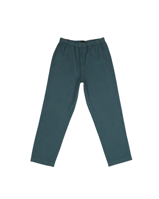 Strausii Pant - Dark Teal - Pencil Stripe