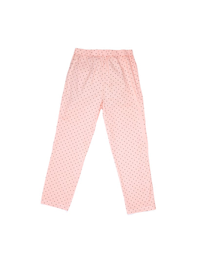 Strausii Pant - Carnation - Dotty Stretch Poplin