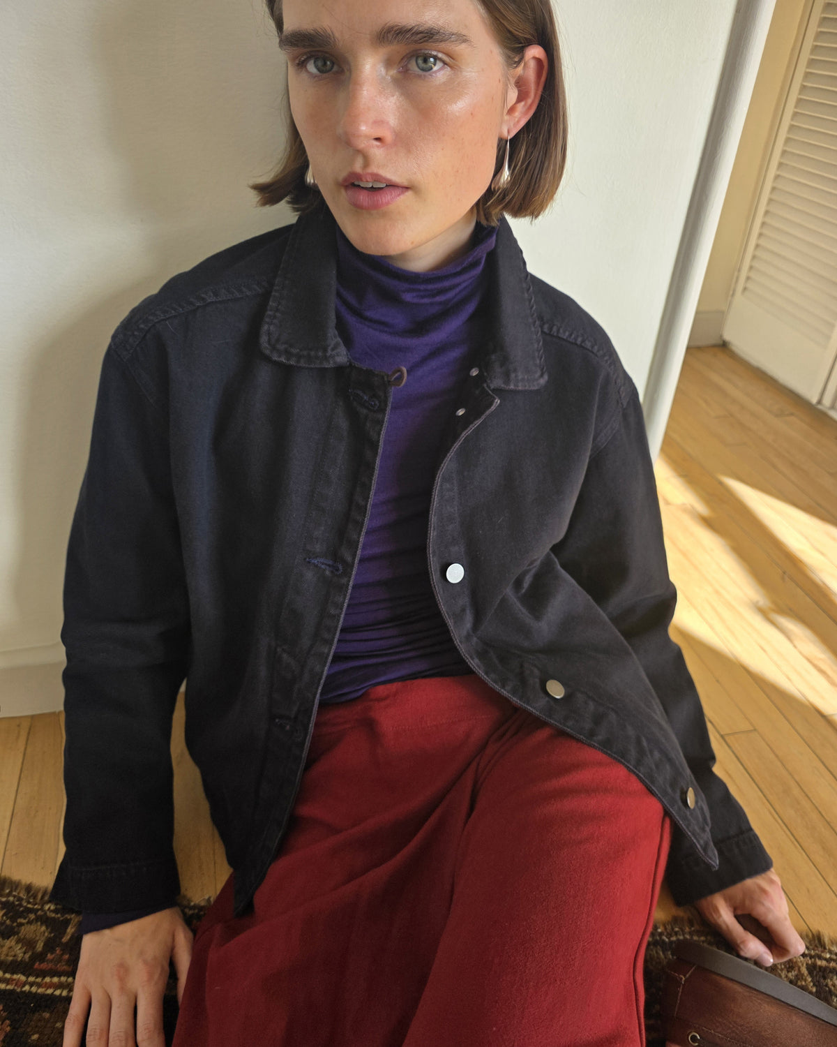 Saguaro Jacket - Currant - Indigo Denim