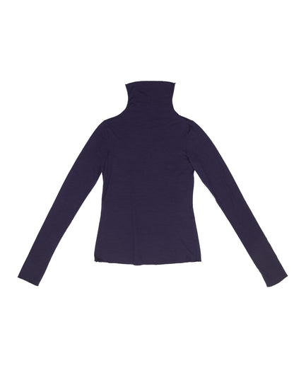 Sula Top - Aubergine - Lustre Wool Jersey