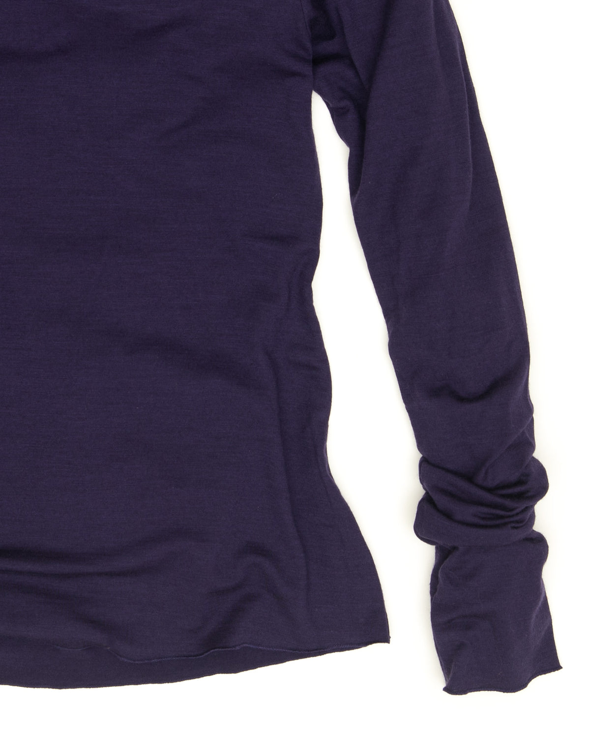 Sula Top - Aubergine - Lustre Wool Jersey