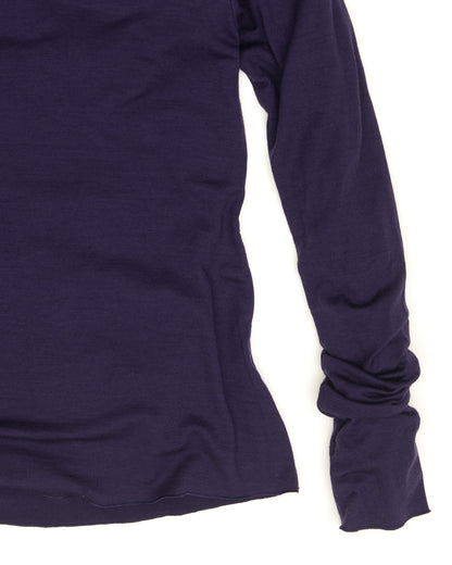 Sula Top - Aubergine - Lustre Wool Jersey