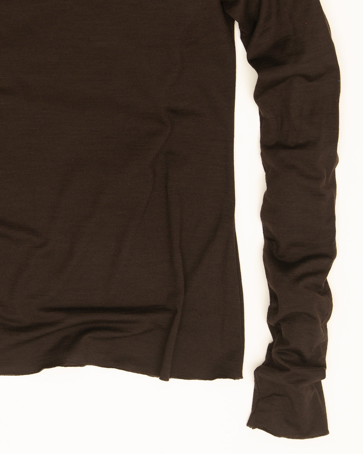 Sula Top - Espresso - Lustre Wool Jersey
