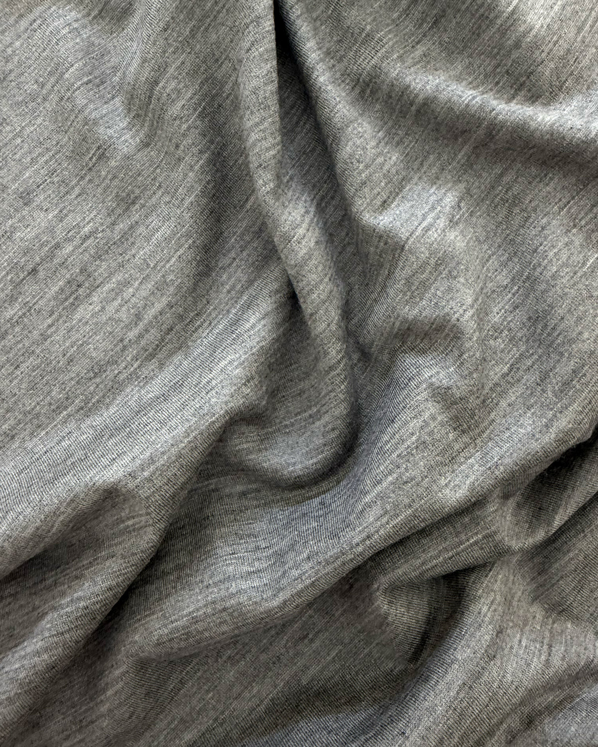 Sula Top - Grey Melange - Lustre Wool Jersey