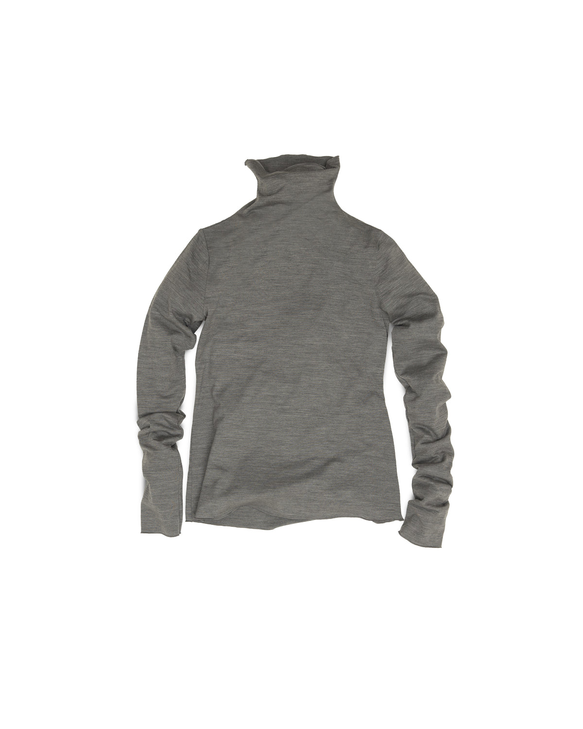 Sula Top - Grey Melange - Lustre Wool Jersey