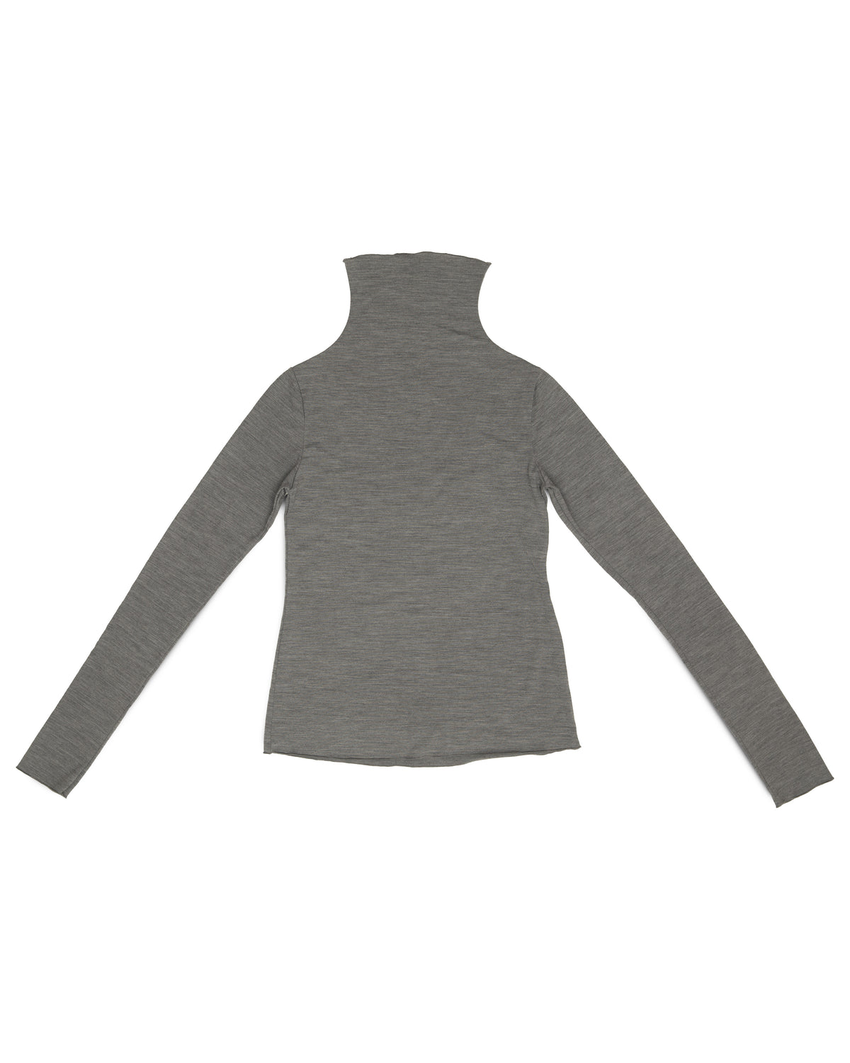 Sula Top - Grey Melange - Lustre Wool Jersey
