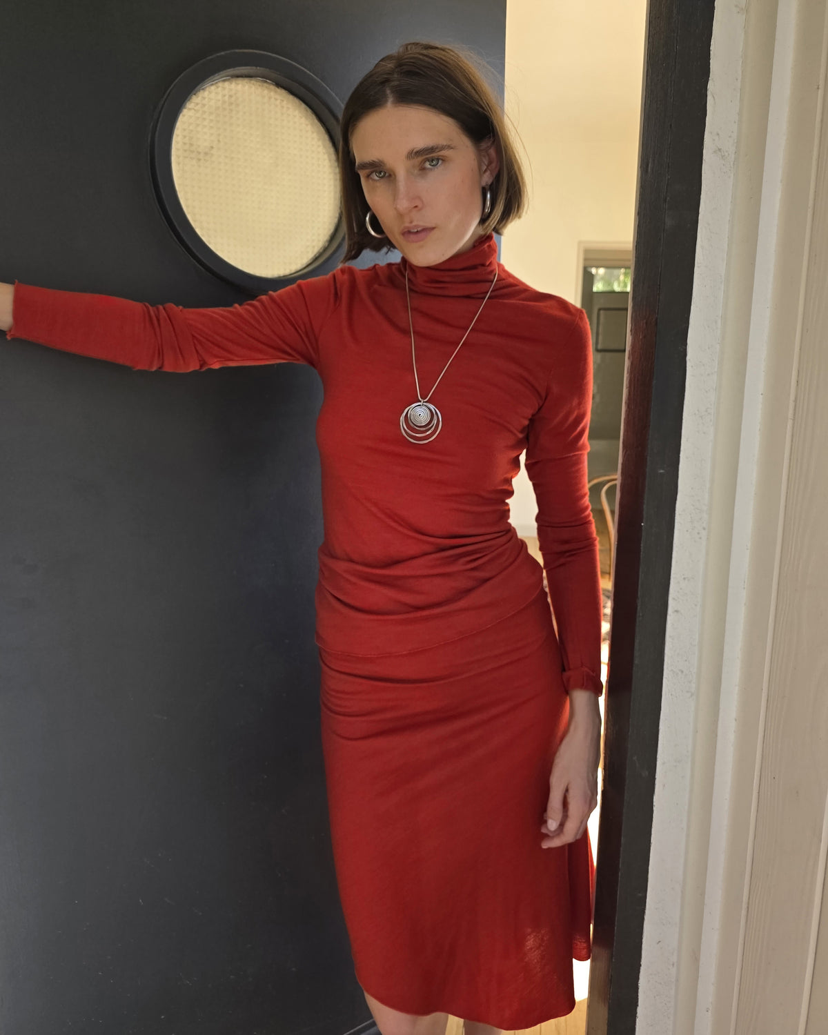 Sula Top - Pepper - Lustre Wool Jersey