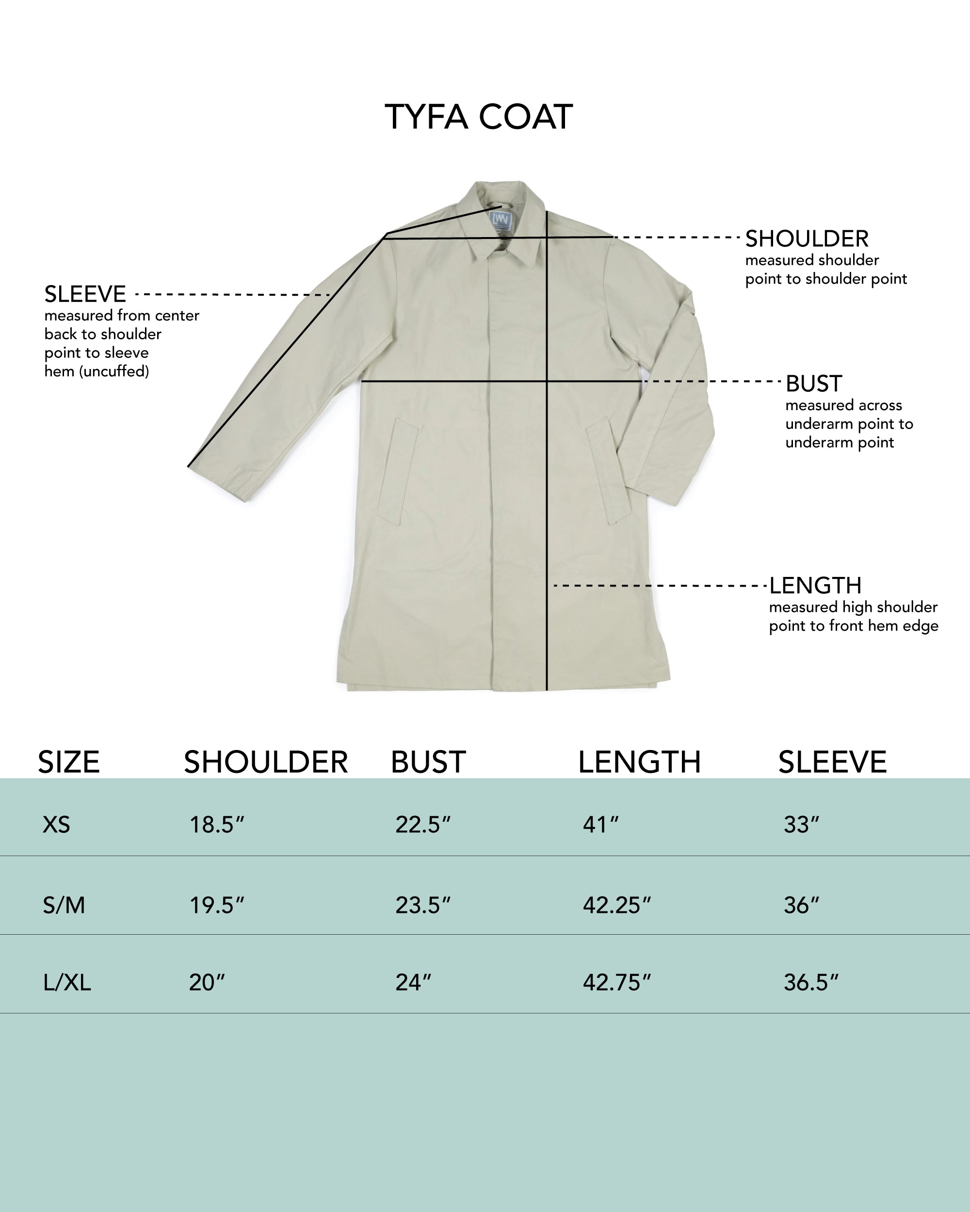 Tyfa Coat - Pea - Coated Cotton – LWN