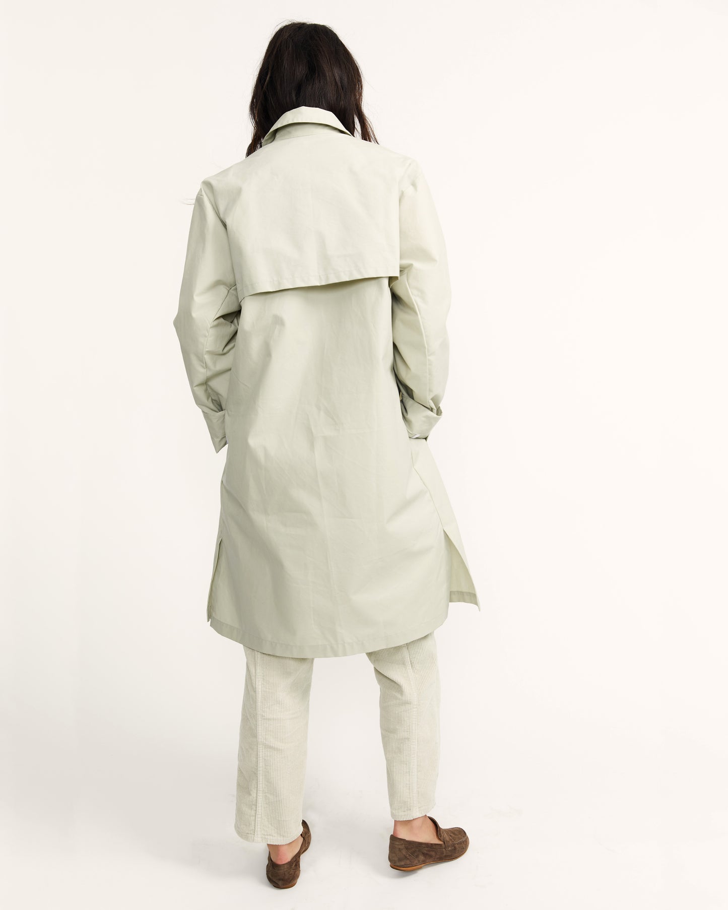 Tyfa Coat - Clay - Storm Coated Cotton