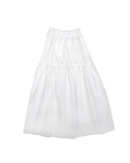 Talis Skirt - White - Typewriter Poplin