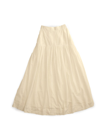 Talis Skirt - Ecru - Grid Voile