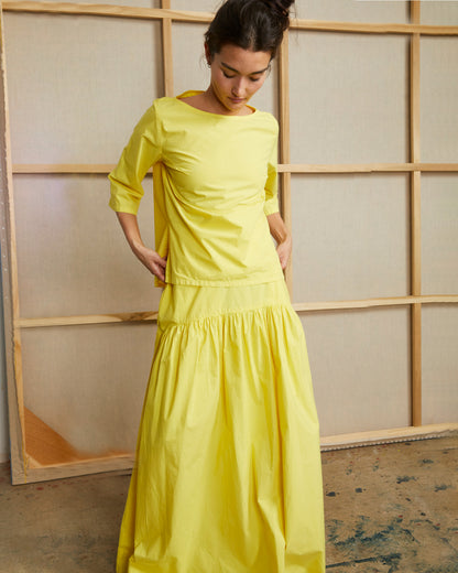 Talis Skirt - Meyer - Typewriter Poplin