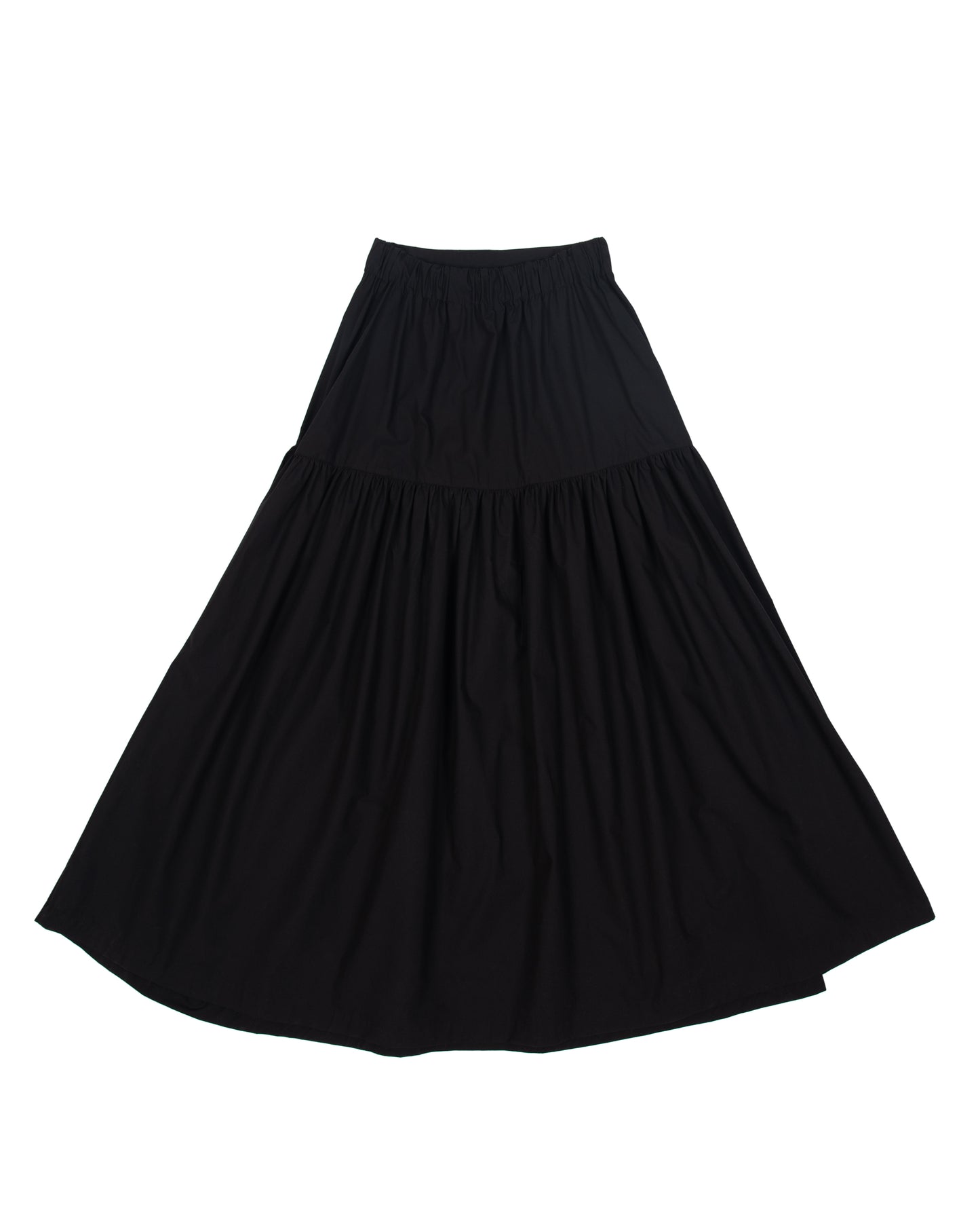 Talis Skirt - Black - Typewriter Poplin