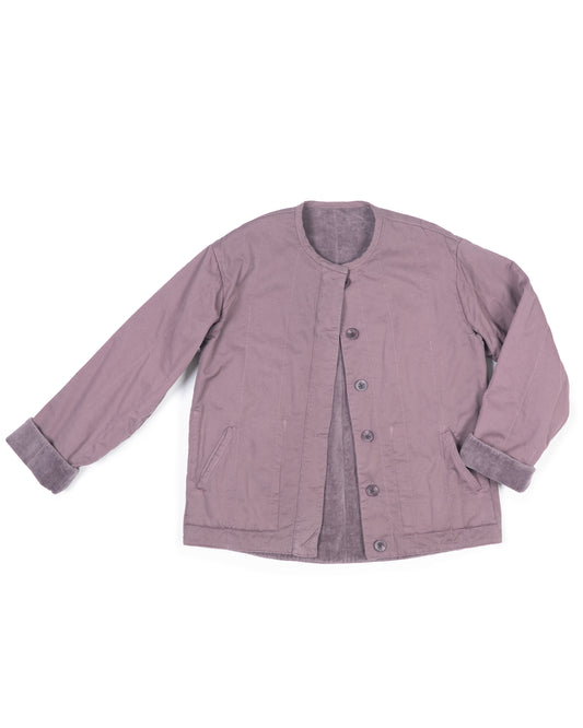 Tula Jacket - Plum - Cotton Velvet Terry