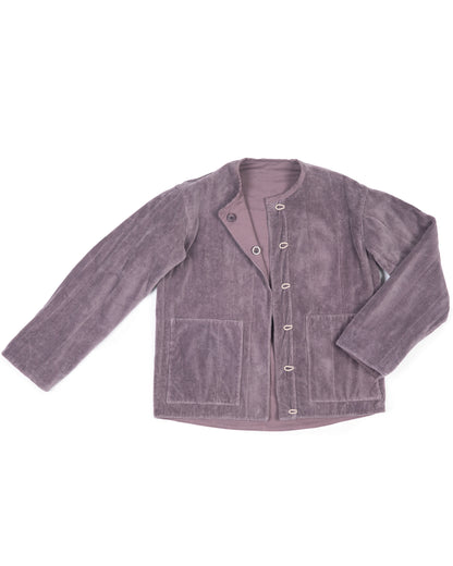 Tula Jacket - Plum - Cotton Velvet Terry