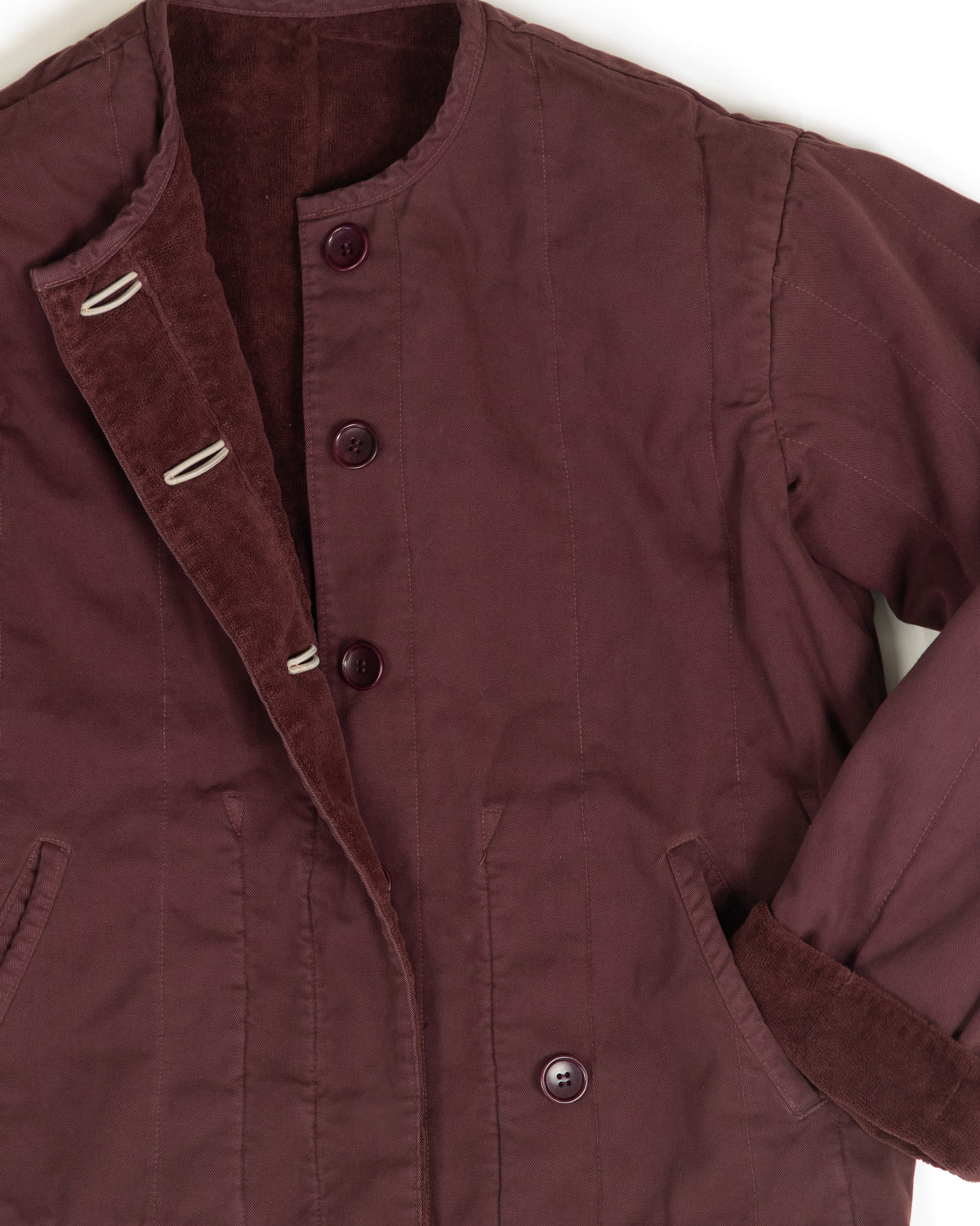 Tula Jacket - Mulberry - Cotton Velvet Terry