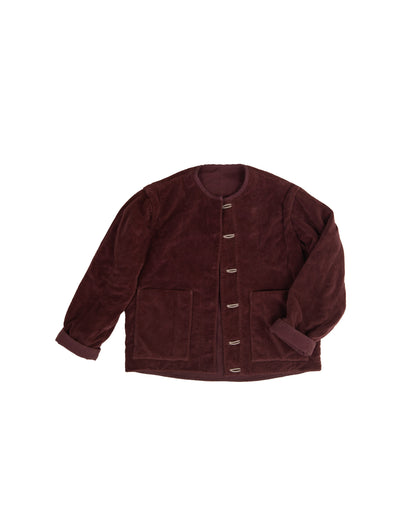 Tula Jacket - Mulberry - Cotton Velvet Terry