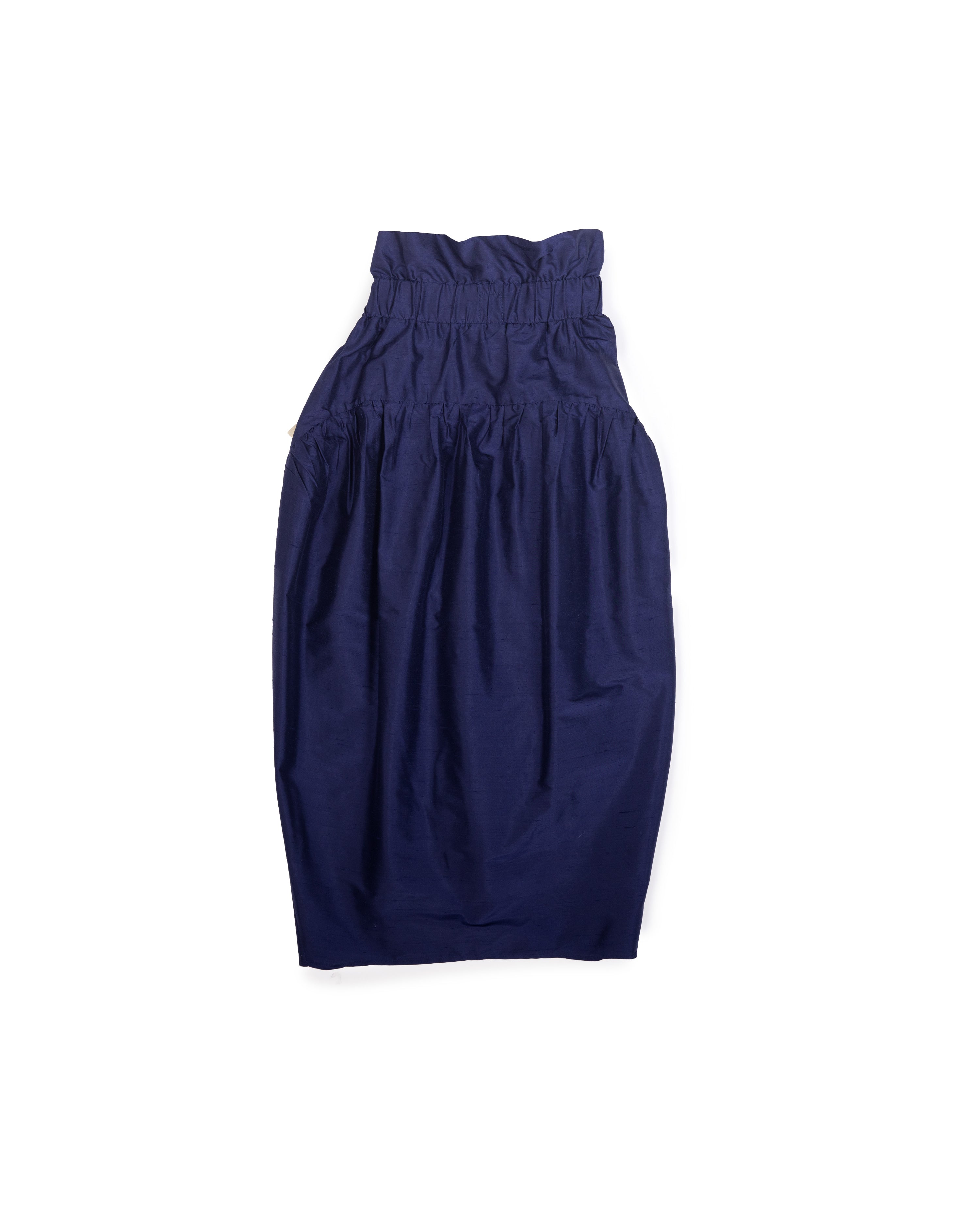 Tulip Skirt - Sapphire - Silk – LWN
