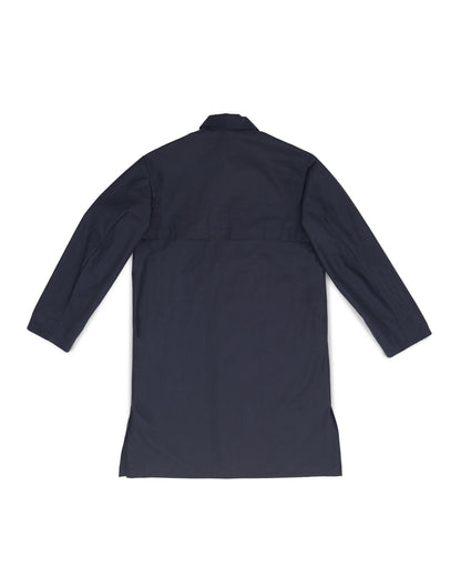Tyfa Coat - Deep Navy - Coated Cotton