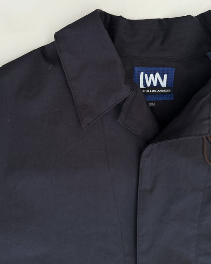 Tyfa Coat - Deep Navy - Coated Cotton