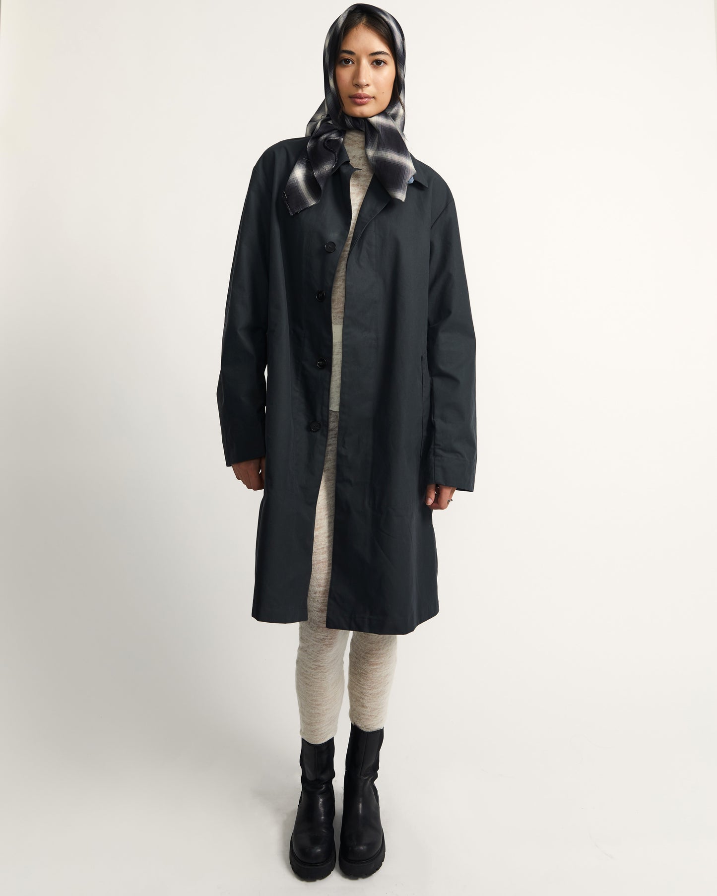 Tyfa Coat - Carbon - Storm Coated Cotton