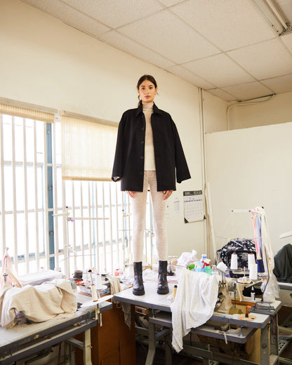 Hoya Coat - Black - Cashmere Wool