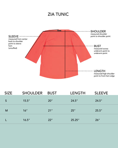 Zia Tunic - Meyer- Typewriter Poplin