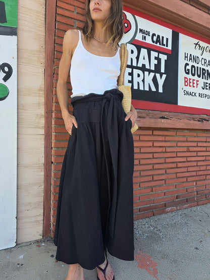 Zia Skirt - Black - Dobby