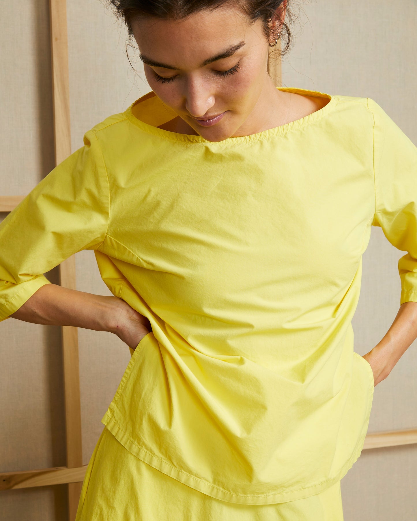 Zia Tunic - Meyer- Typewriter Poplin