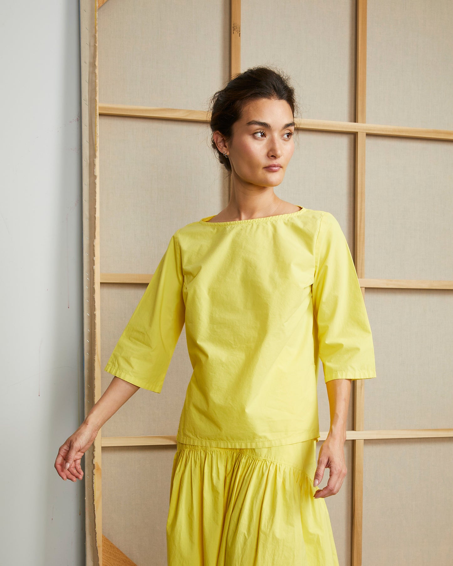 Zia Tunic - Meyer- Typewriter Poplin