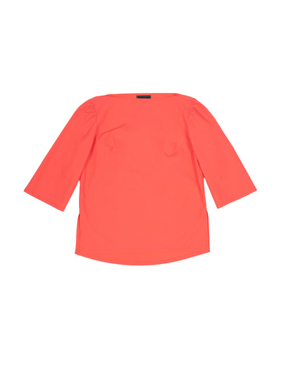 Zia Tunic - Candy Red - Typewriter Poplin