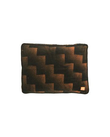 Nima Cushion - Black Ziggy - Velvet Terry