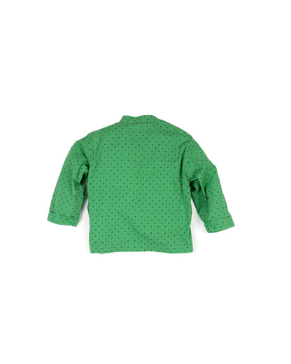 Maru Shirt - Grass - Dotty Cotton