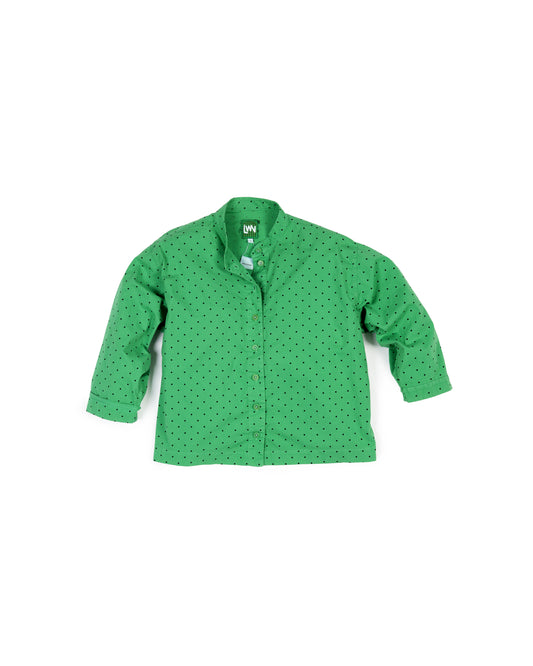 Maru Shirt - Grass - Dotty Cotton