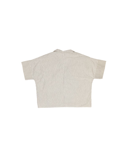 Mugho Top - Natural - Vertical Stripe