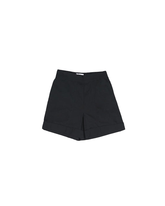 Nou Shorts - Black - Cotton Broadcloth