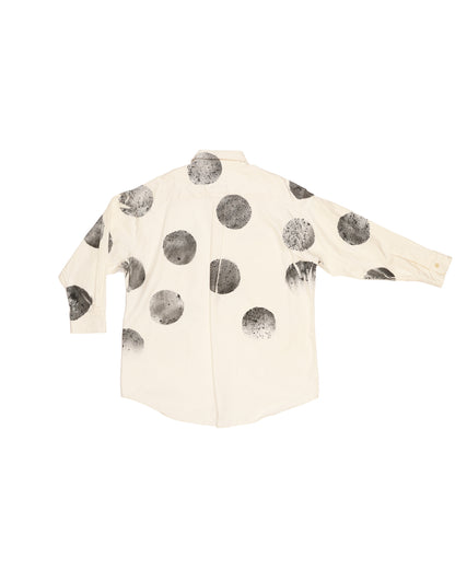 Oz Shirt - Bone Spray Dot - Cotton Twill