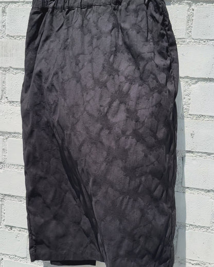 Glenn Skirt - Smoke - Floral Jacquard