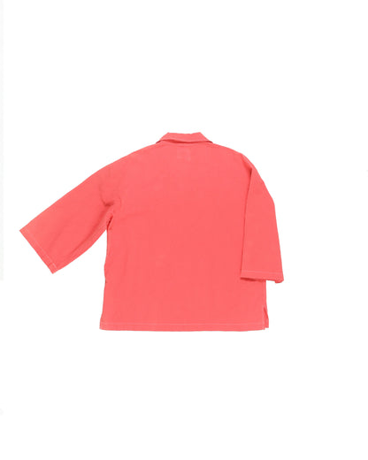 Rugosa Top - Pomegranate - Pebble Cotton