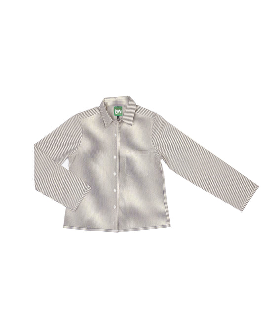 Sami Shirt - Natural - Pencil Stripe