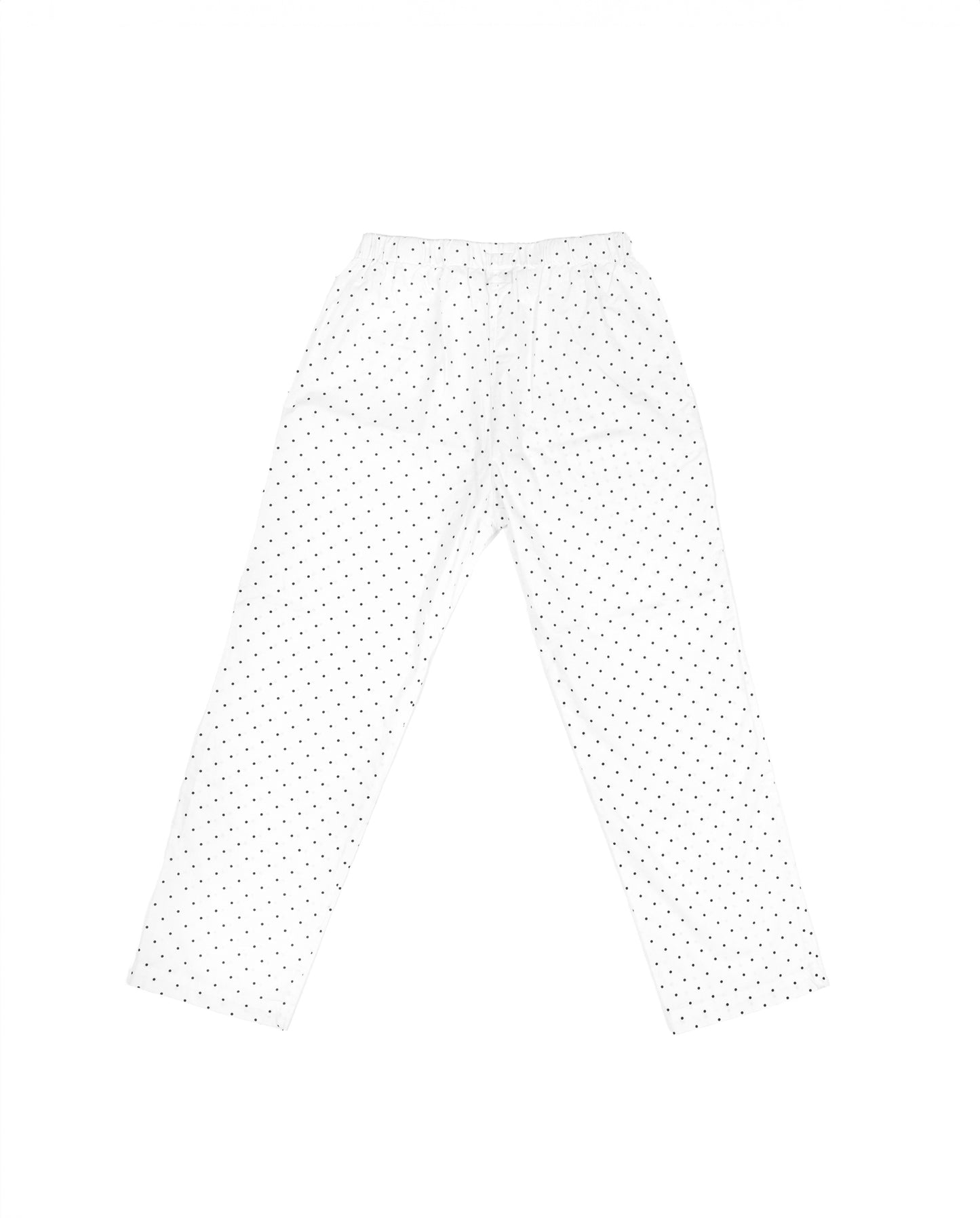 Strausii Pant - White - Dotty Stretch Poplin