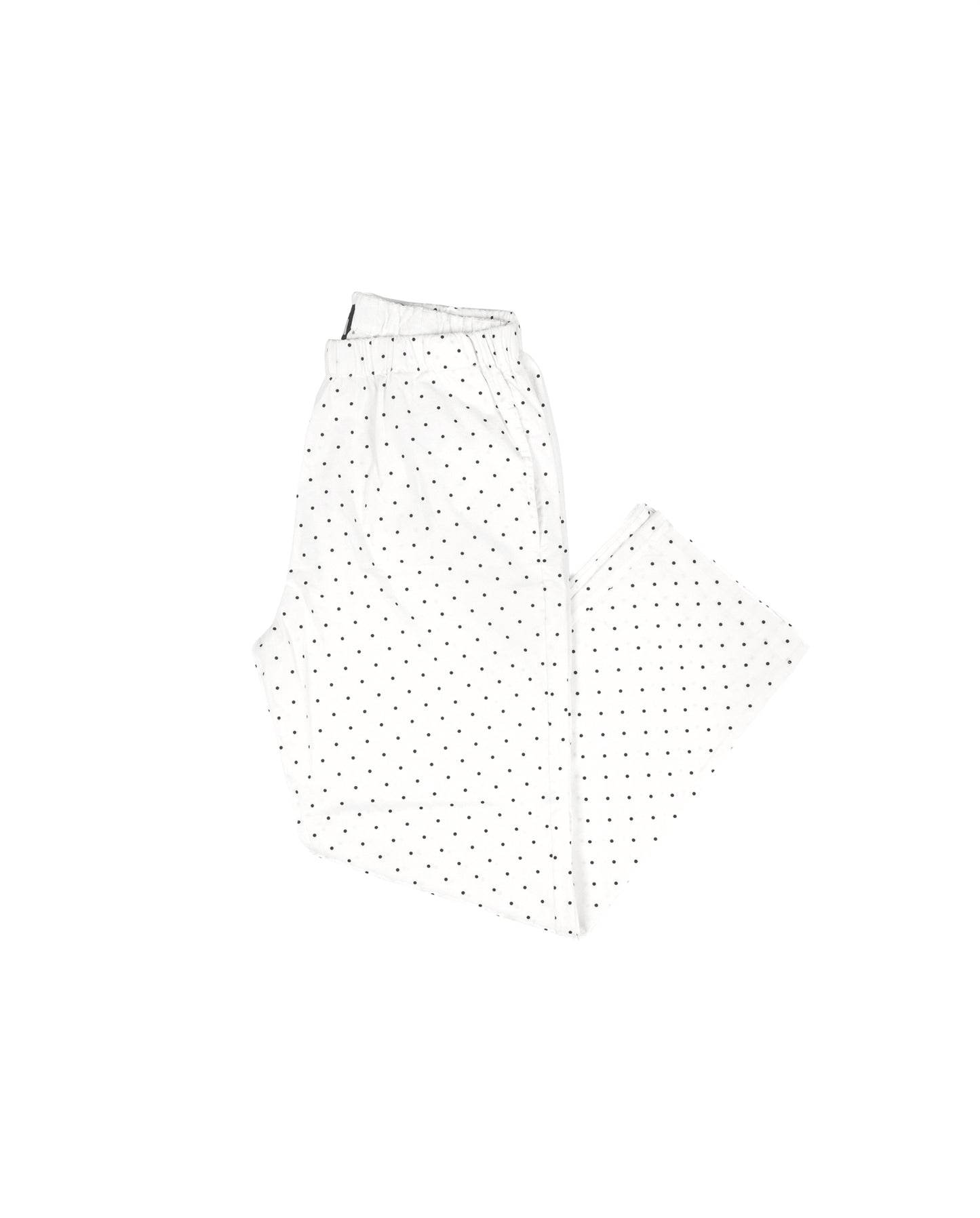 Strausii Pant - White - Dotty Stretch Poplin